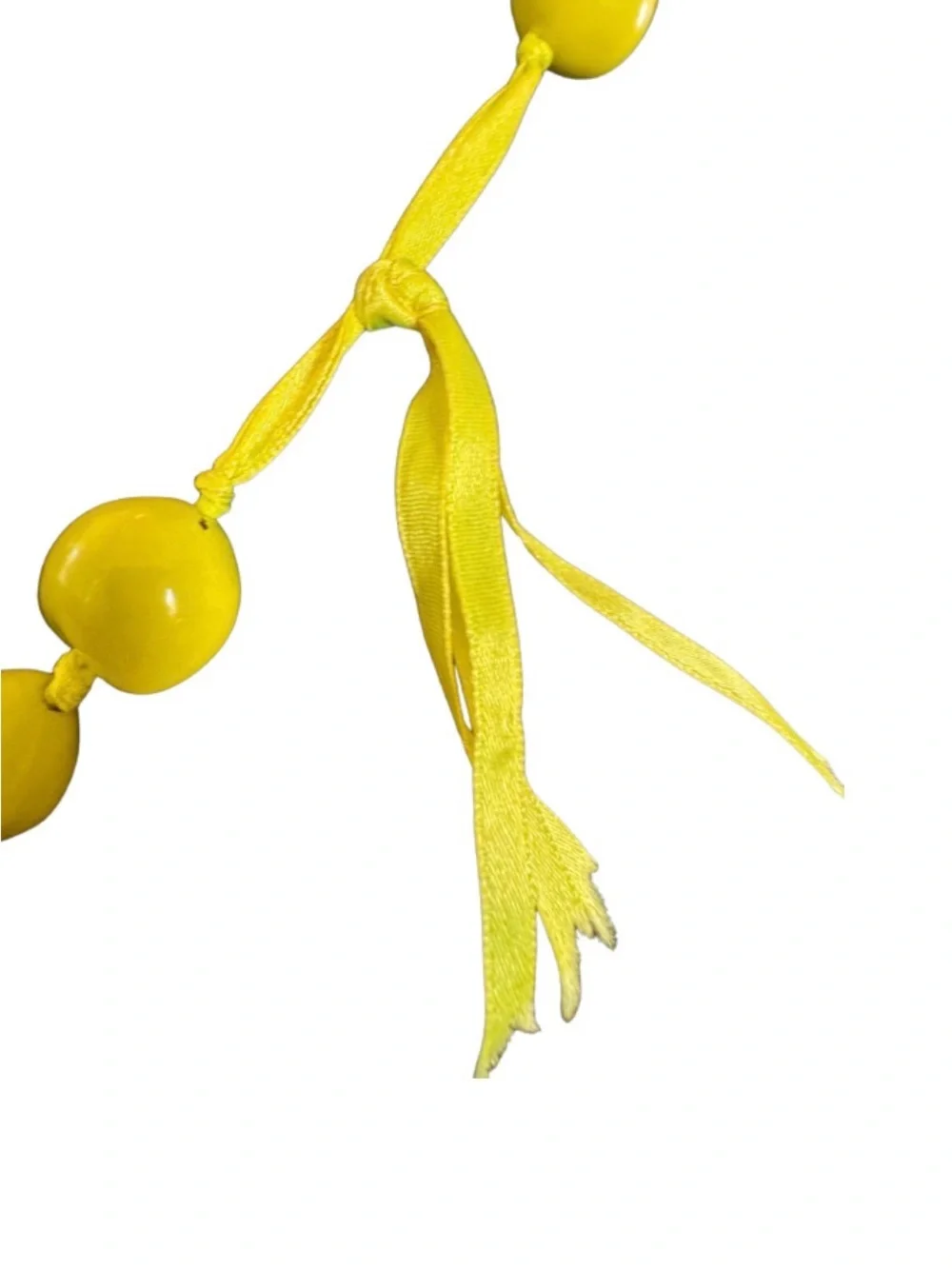Neon Yellow Kukui Nut Hawaiian Lei